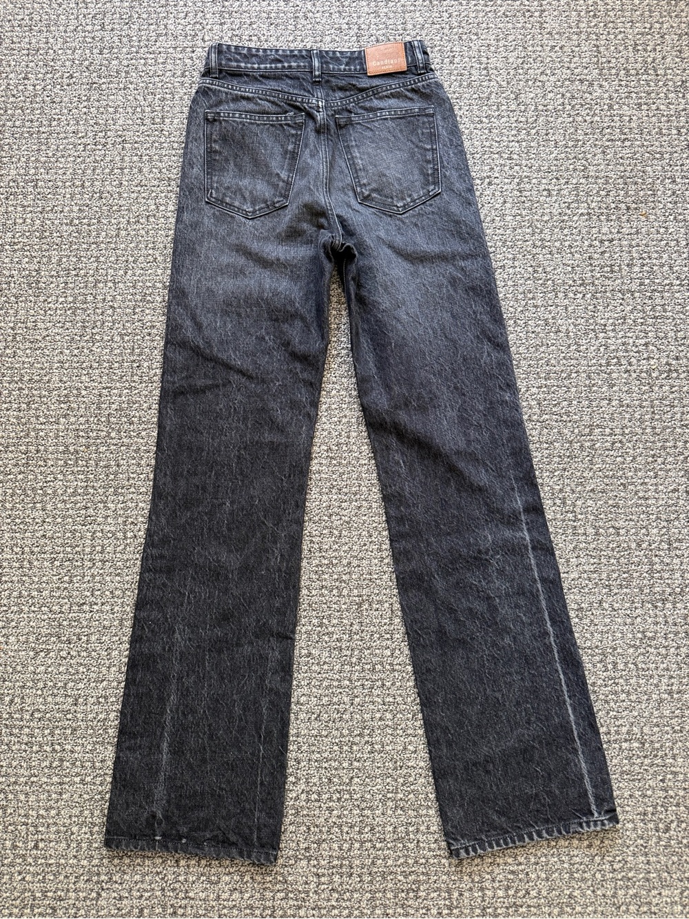 Candiani Denim K-Night Jeans NWOT Unisex Black grey Selvedge Sz S 26x33 FW26/27